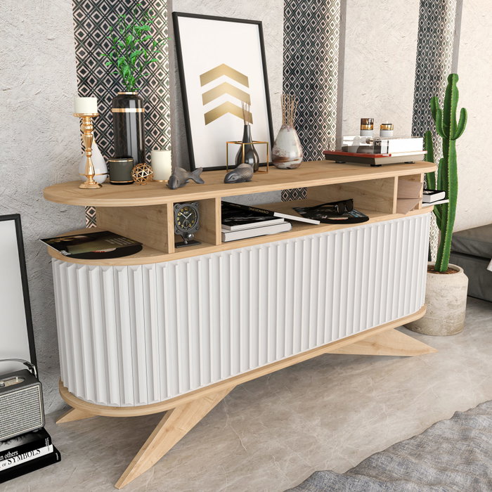 Hanah Home Stor Aparador Roble y Blanco